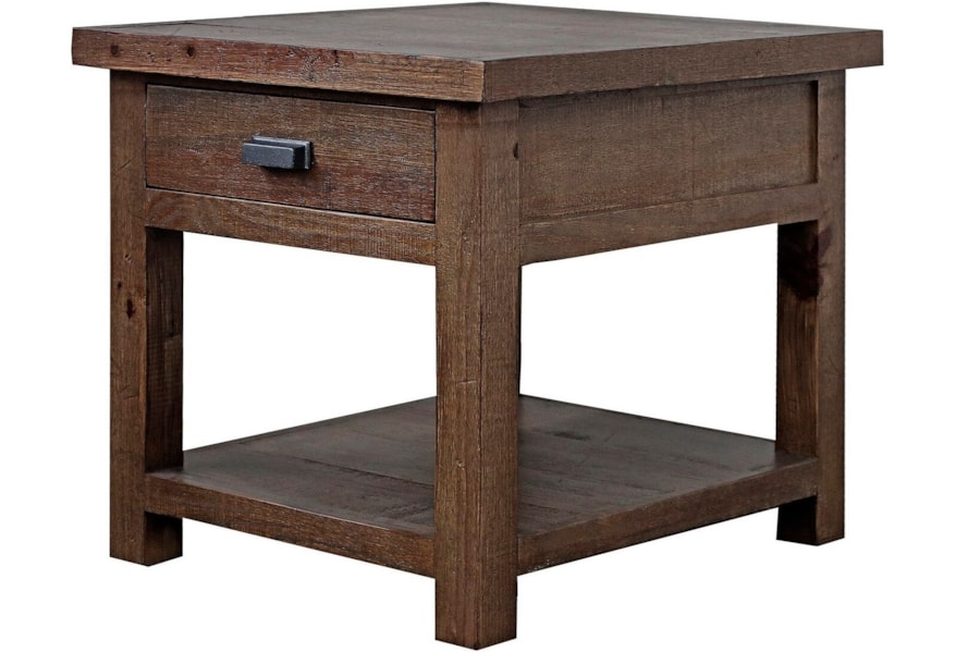 Parker House Lapaz Rustic 1 Drawer End Table Simply Home By Lindy S End Tables