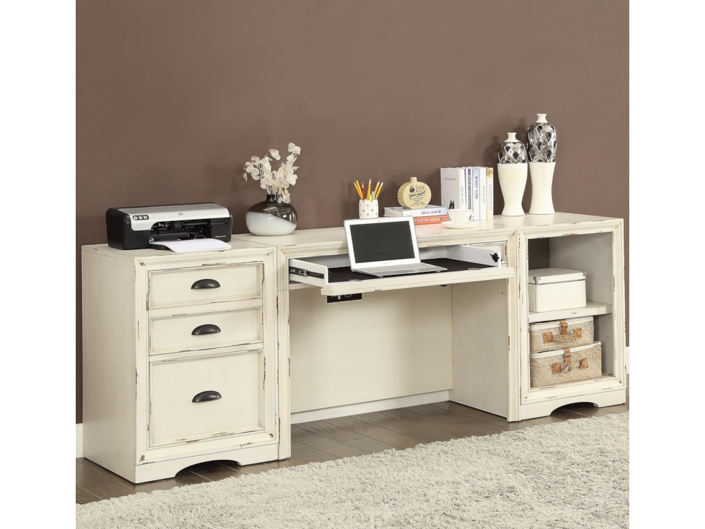 Parker House Nantucket 3 Piece Desk With File Storage Wayside Parker House Nantucket 3 Piece Desk With File Storage