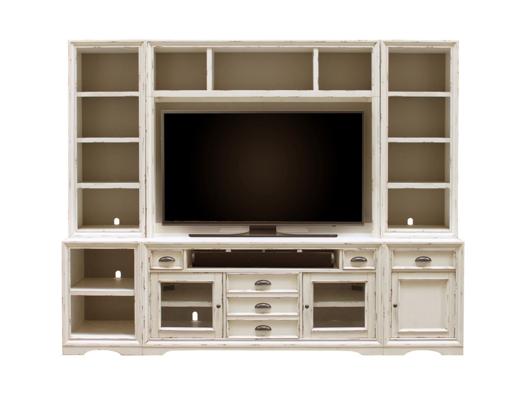 Parker House Nantucket Nan 6 Tv Piece Entertainment Wall With Parker House Nantucketentertainment Wall