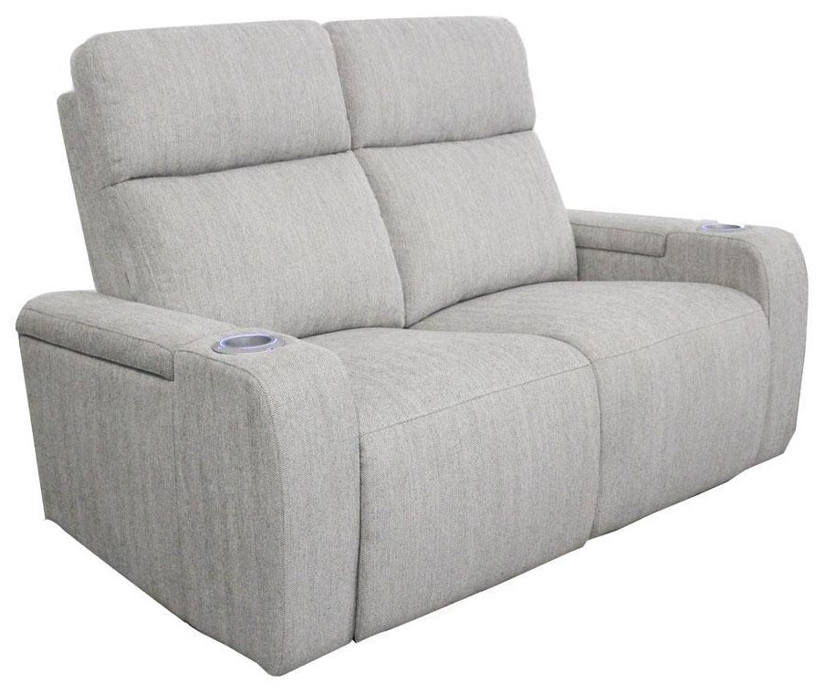 Parker House Orpheus Power Reclining Loveseat With Cupholders Armrest Storage Johnny Janosik Reclining Loveseats