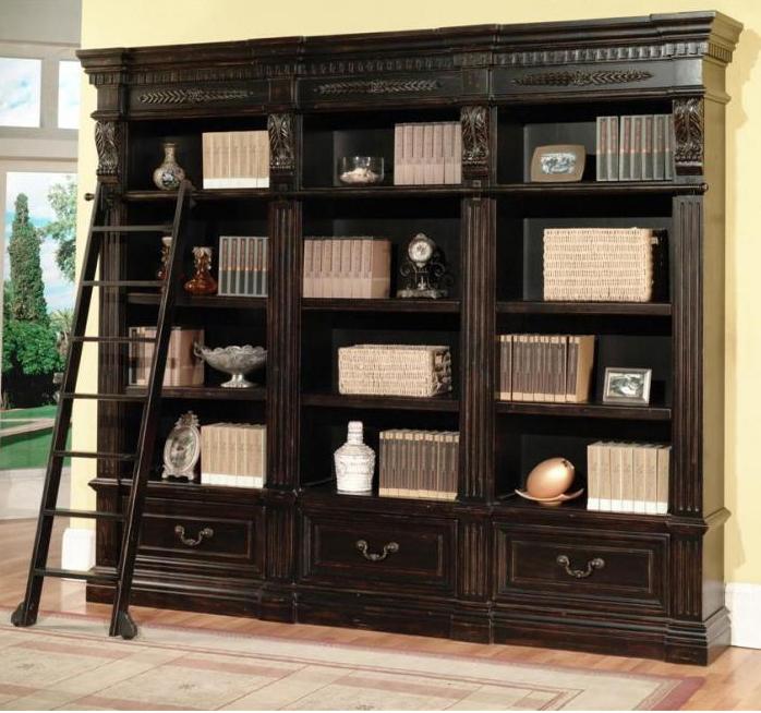 Parker House Palazzo Gpal 9030 3 Triple Museum Bookcase Combination Hudson S Furniture Bookcase 2 Pc With Hutch
