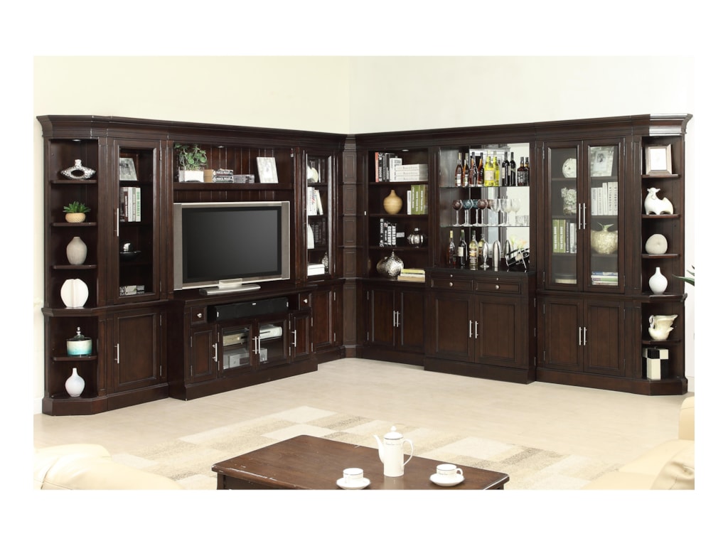 Parker House Stanford Wall Unit With Bar And Tv Console Wayside Parker House Stanfordwall Unit