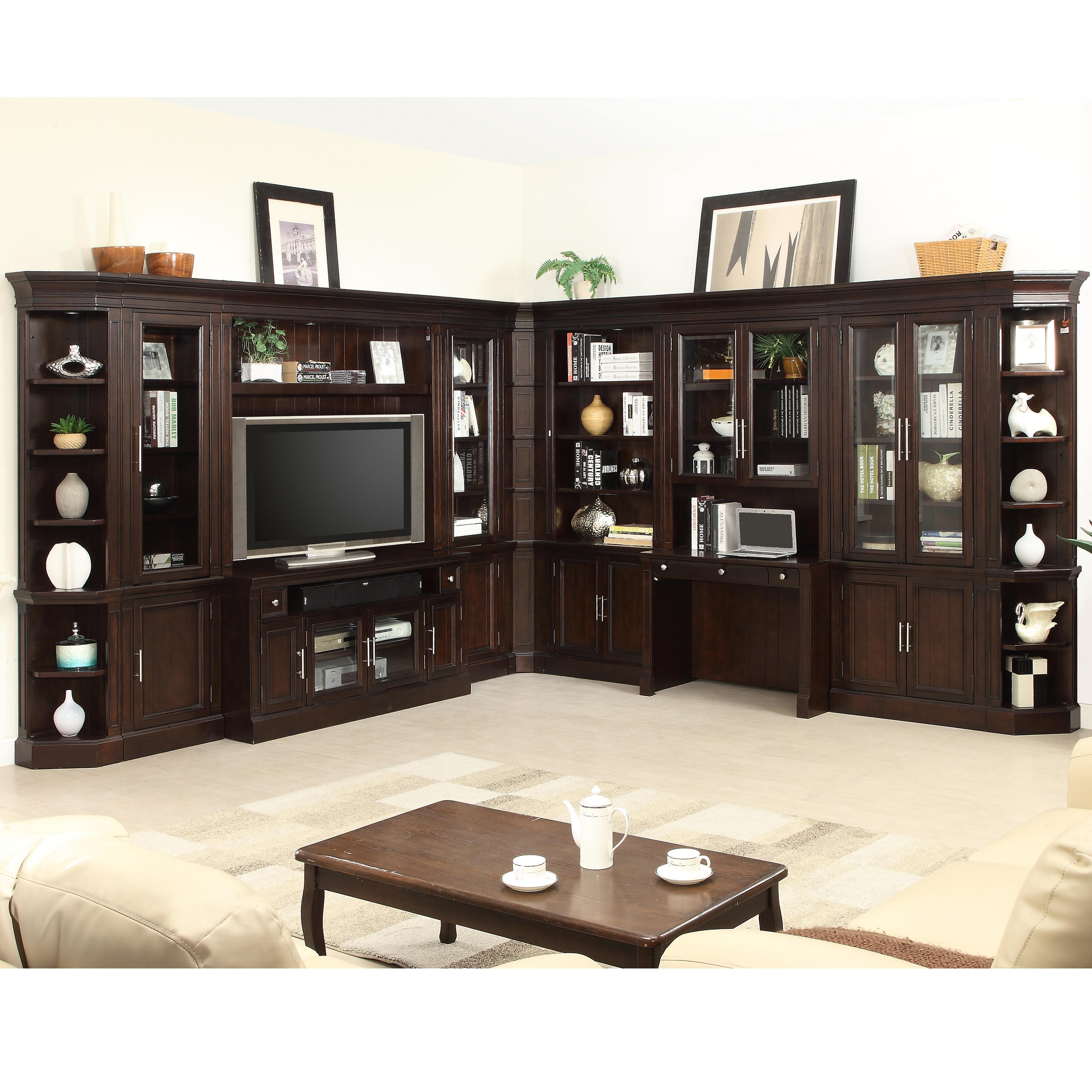 Parker House Stanford Wall Unit With Tv Console And Built In Desk Zak S Home Wall Unit