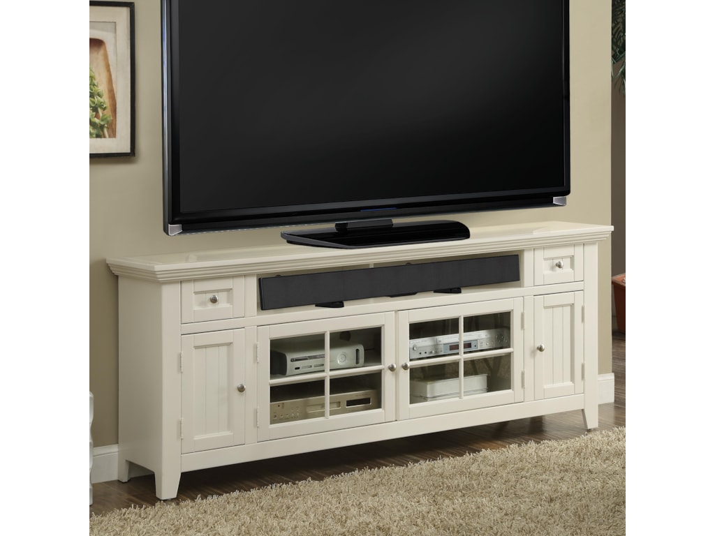 Parker House Tidewater 72 Tv Console With Gl Pane Center Doors Parker House Tidewater 72 Tv Console With Gl Pane Center Doors