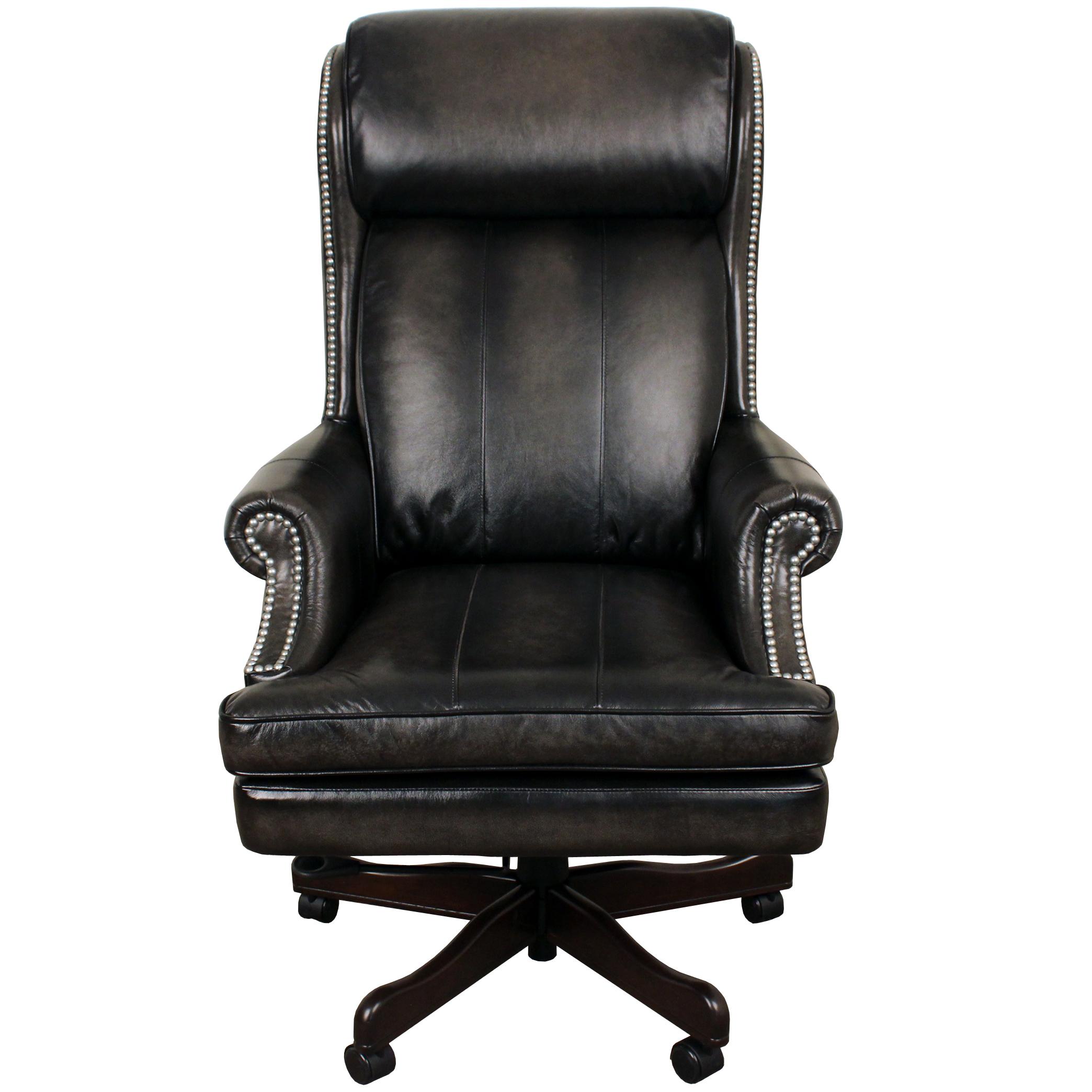 Parker Living Desk Chairs Executive Chair With Nail Head Trim