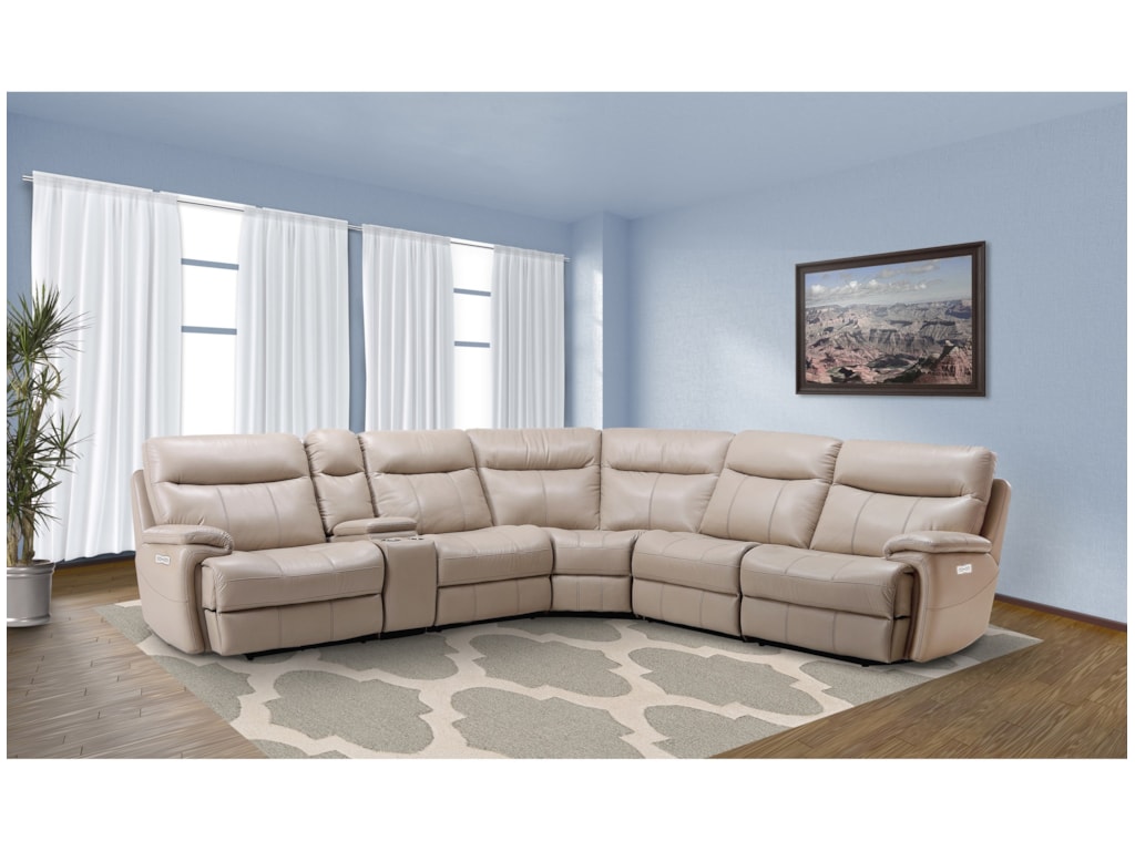 Arlo Casual Reclining Sectional Sofa With Storage Console Rotmans Arlo Casual Reclining Sectional Sofa With Storage Console