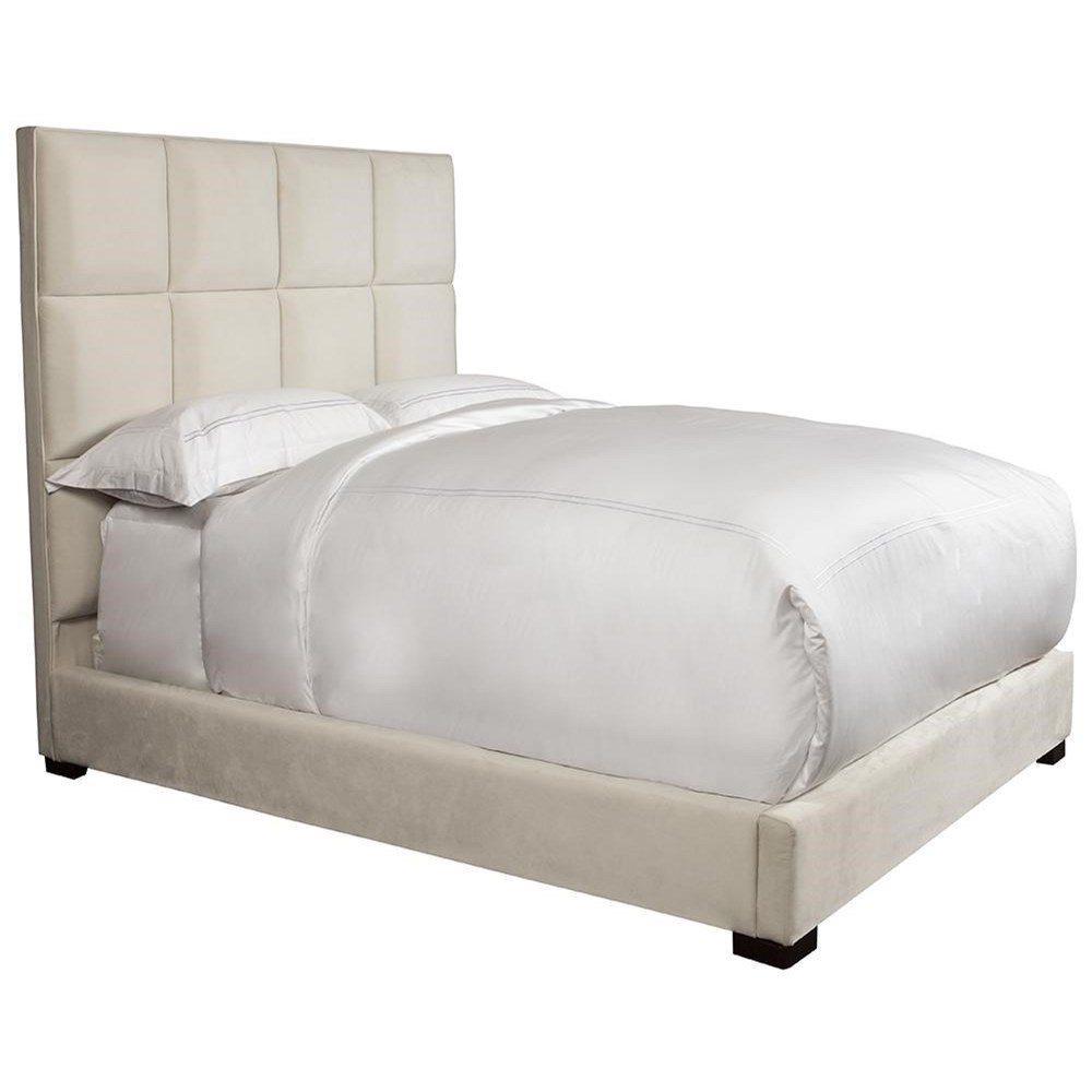 Paramount Living Madison Contemporary Queen Upholstered Bed Reeds Furniture Upholstered Beds