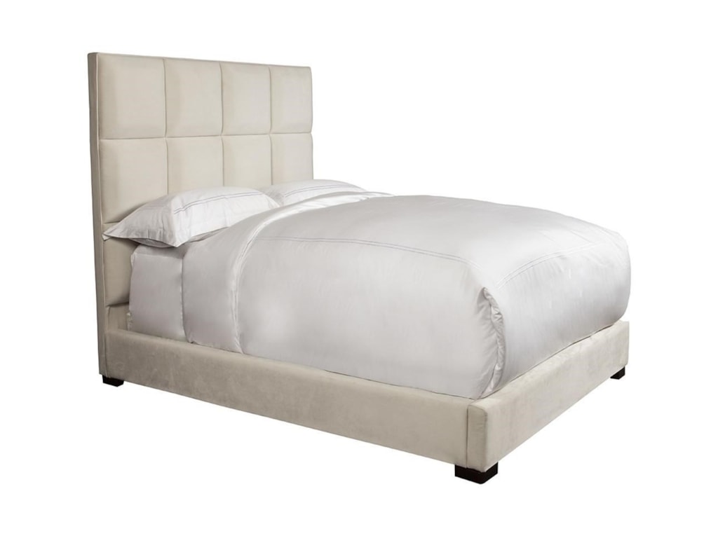 Paramount Living Madison Contemporary Queen Upholstered Bed Reeds Furniture Upholstered Beds