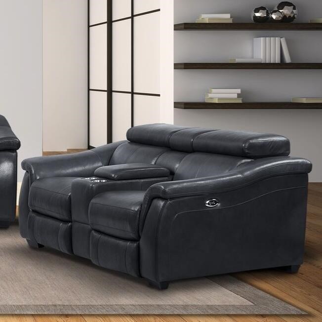 Paramount Living Newton Reclining Modular Loveseat With Center