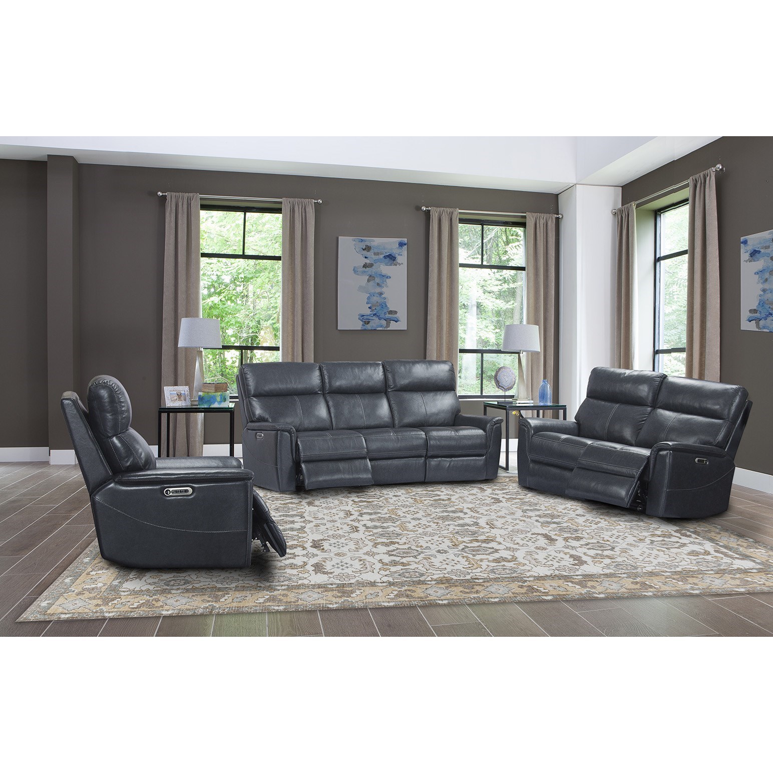 Paramount Living Reed Power Recliner With Power Headrest And Lumbar Reeds Furniture Recliners