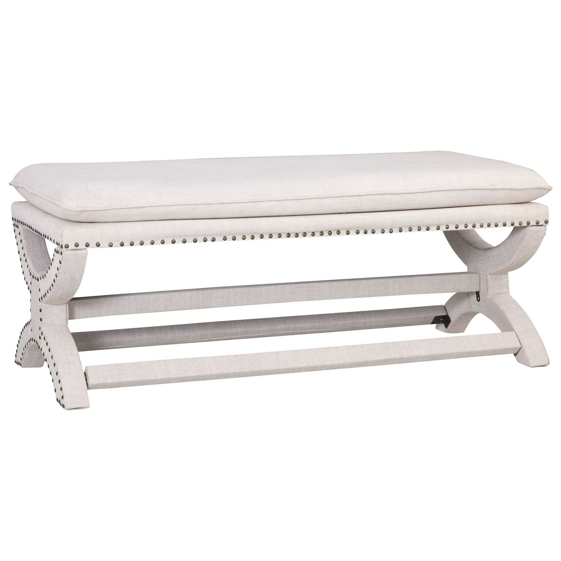 Parker Living Upholstered Benches Upholstered Bench With Nailhead Trim Lindy S Furniture Company Upholstered Benches