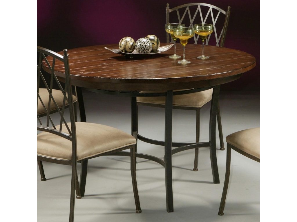 Pastel Minson AtriumMetal & Wood Round Table