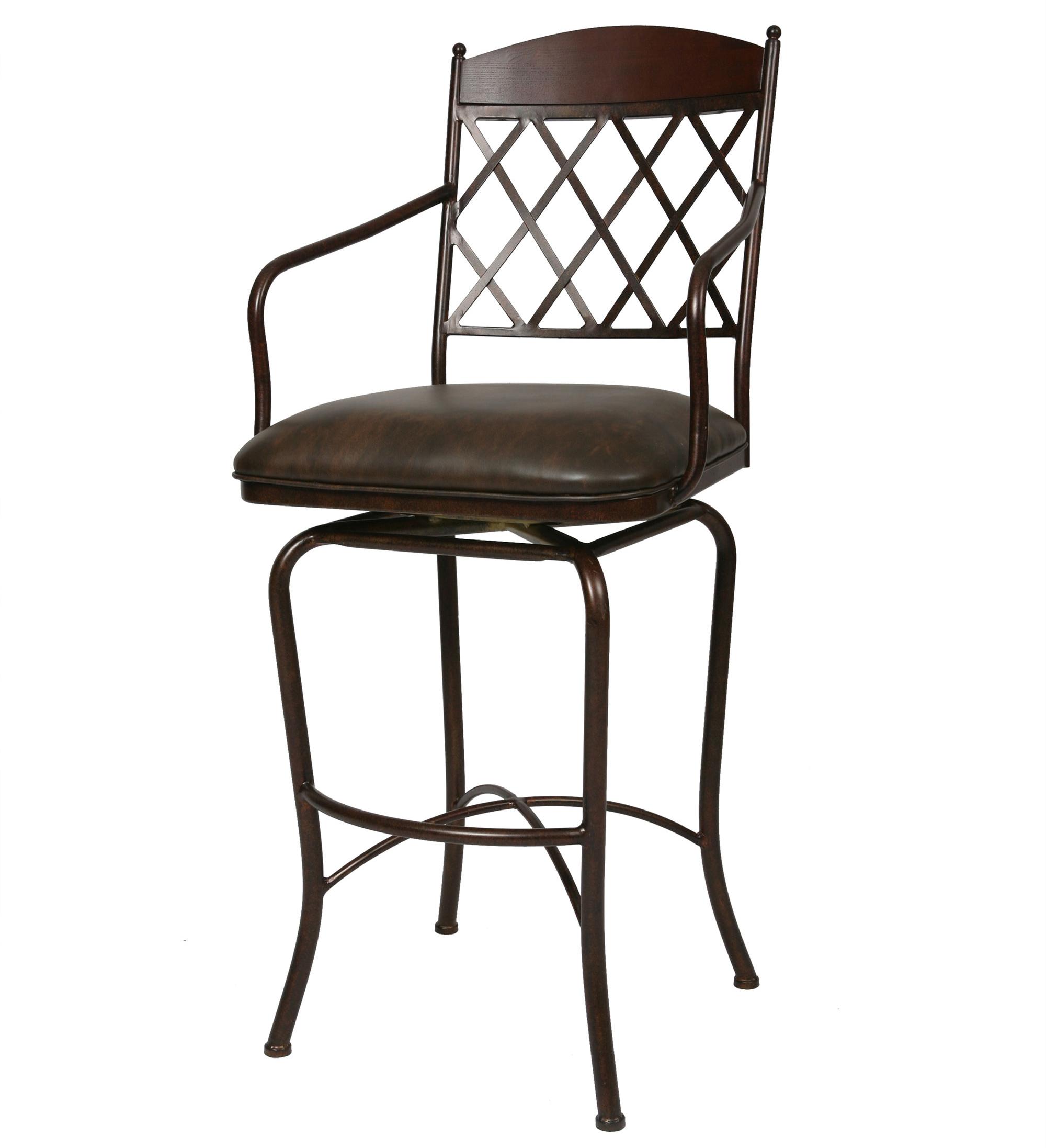Minson Bar Stools, Pastel Minson Iron Barstools Napa Ridge 34 Swivel Barstool In Autumn Rust Find Your Furniture Bar Stool