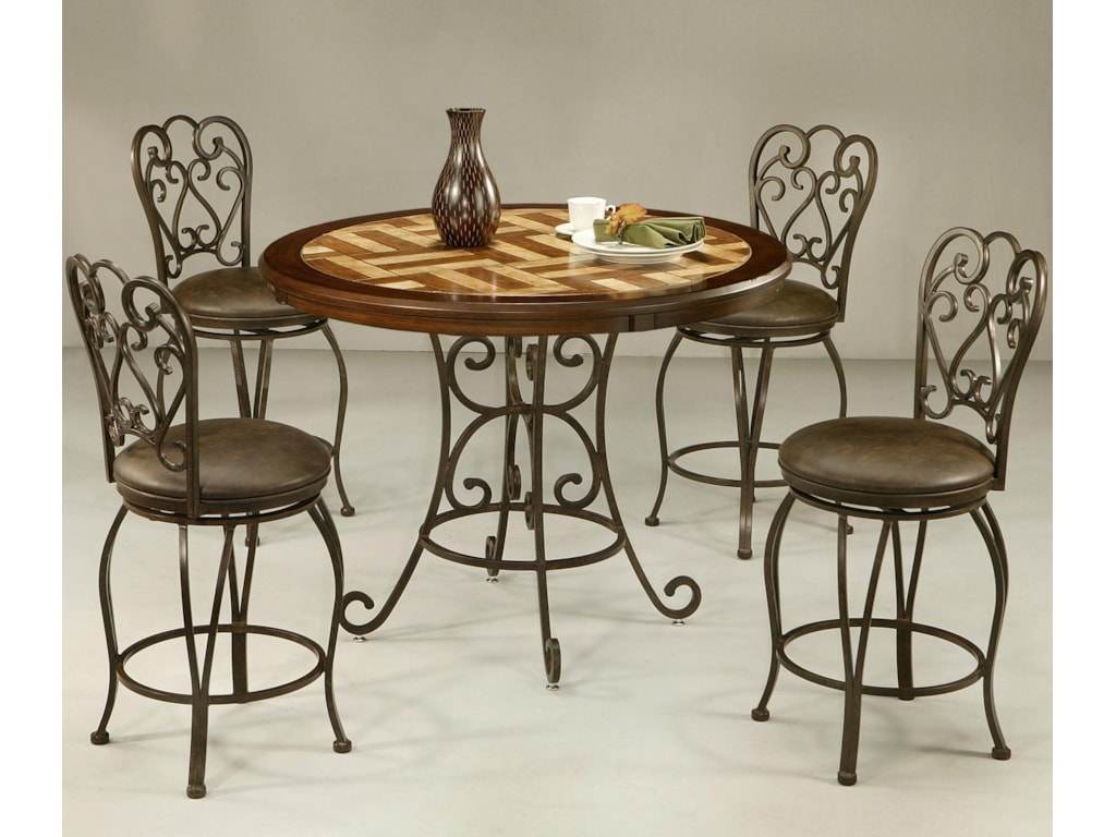 Pastel Minson Magnolia5 Piece Table & Chair Set