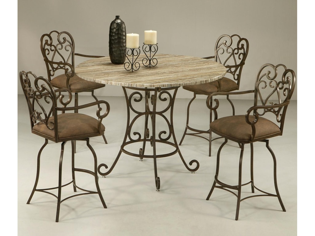 Pastel Minson Magnolia5 Piece Table & Chair Set