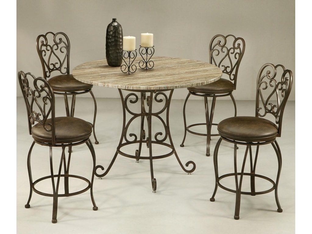 Pastel Minson Magnolia5 Piece Table & Chair Set