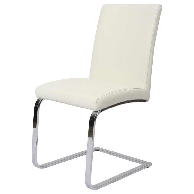 Pastel Minson Monaco Contemporary Off White Upholstered Side Chair Find Your Furniture Dining Side Chairs