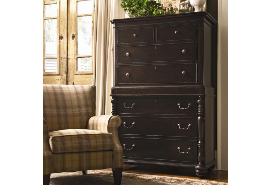 Paula Deen By Universal Home 932150 Tall Chest With 7 Drawers And