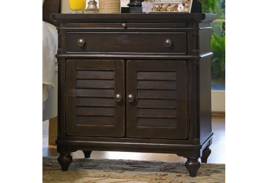 Paula Deen By Universal Paula Deen Home Louvered Door Nightstand