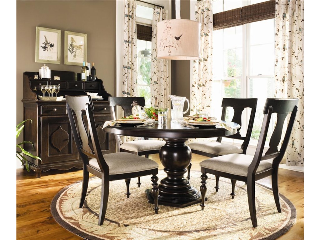 Paula Deen by Universal Paula Deen Home Round Dining Table w/ 4 ... Paula Deen by Universal Paula Deen Home Round Dining Table w/ 4 ...