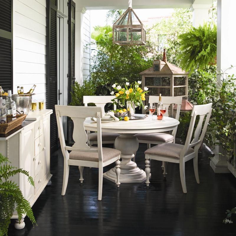 Paula Deen By Universal Home Round Dining Table W 4 Splat Back