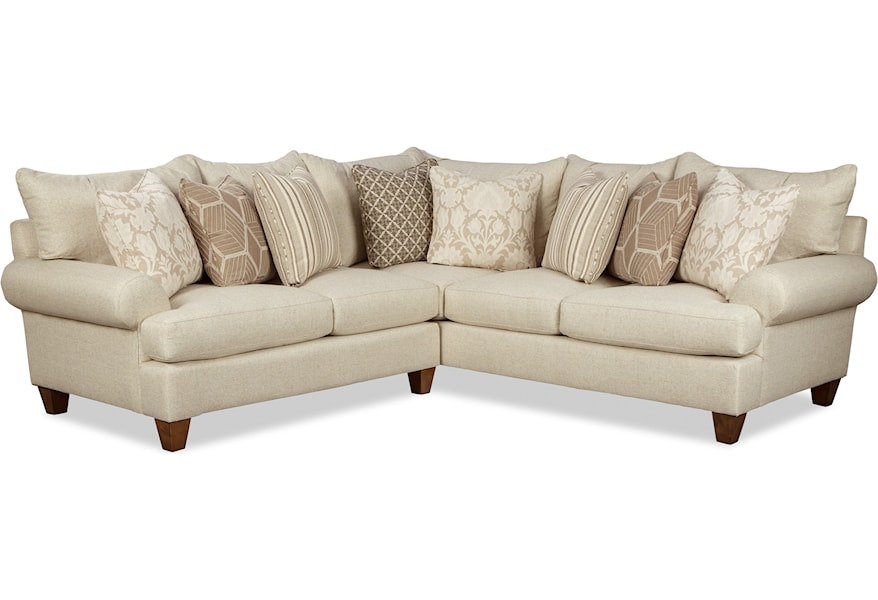 Paula Deen By Craftmaster P781650 4 Seat Sectional Sofa Hudson S