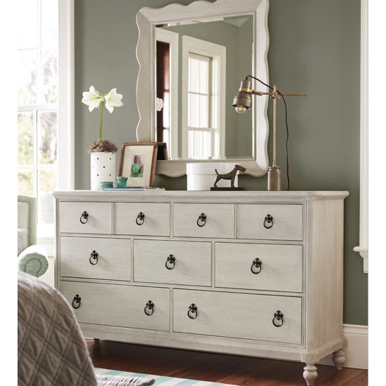 Paula Deen By Universal Cottage Seven Drawer Dresser And Mirror