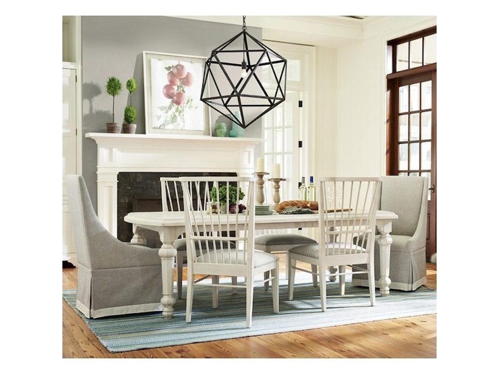 Paula Deen By Universal Bungalow Seven Piece Dining Set With Two 18 Paula Deen By Universal Bungalow Seven Piece Dining Set With Two 18 Table Leaves Windsor Back Chairs