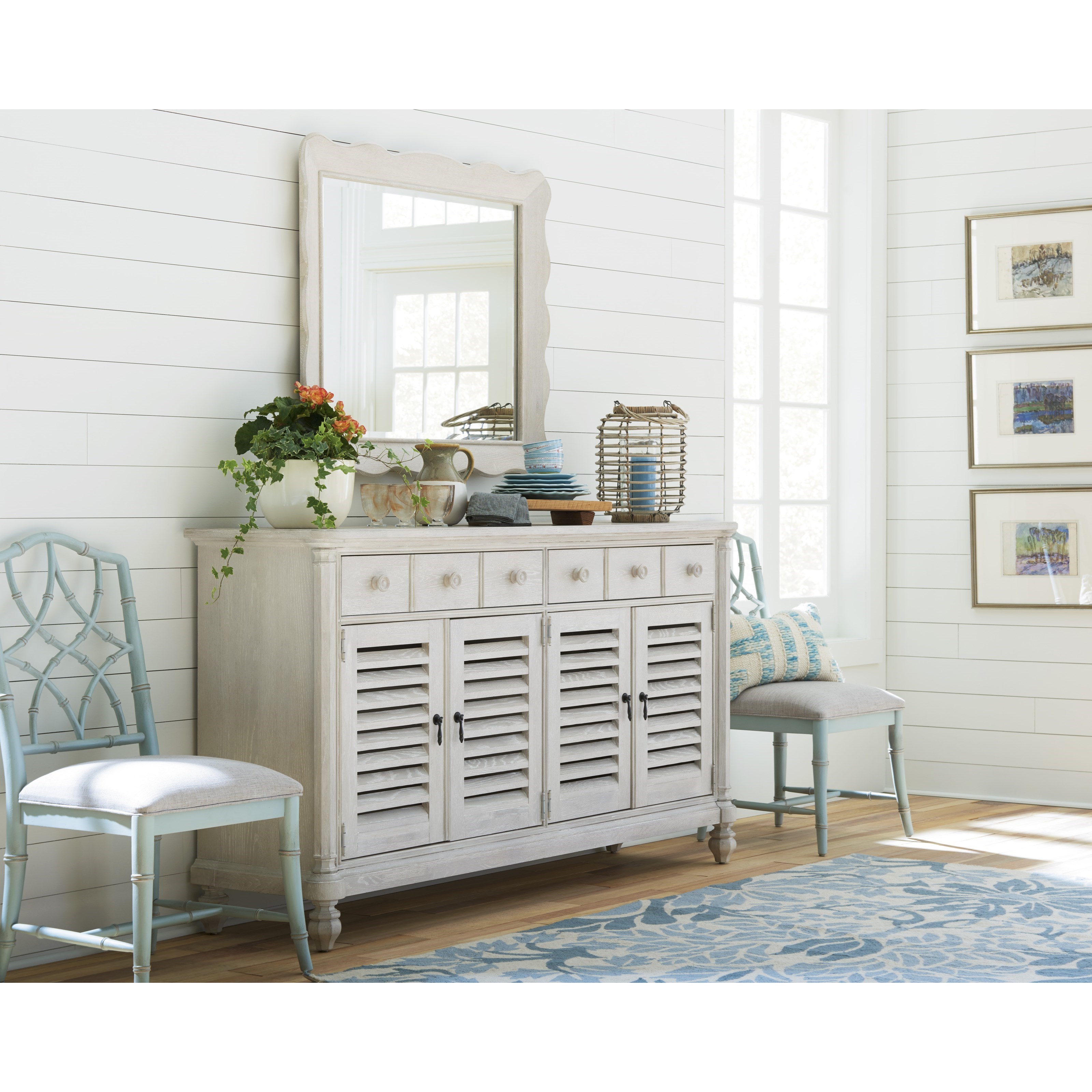 Paula Deen By Universal Bluffton Sideboard With Wine Bottle