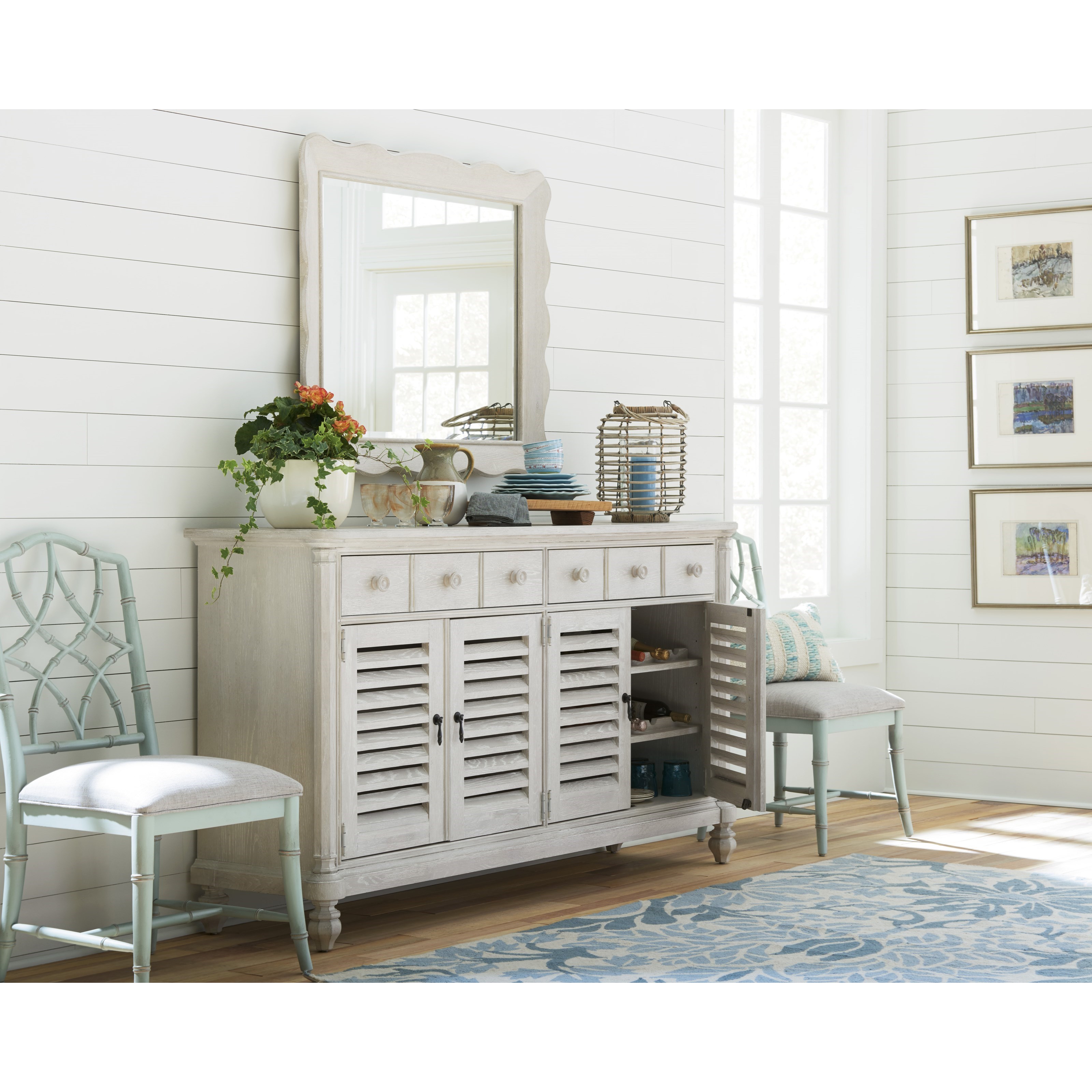 Paula Deen By Universal Cottage 795679 Sideboard With Wine Bottle