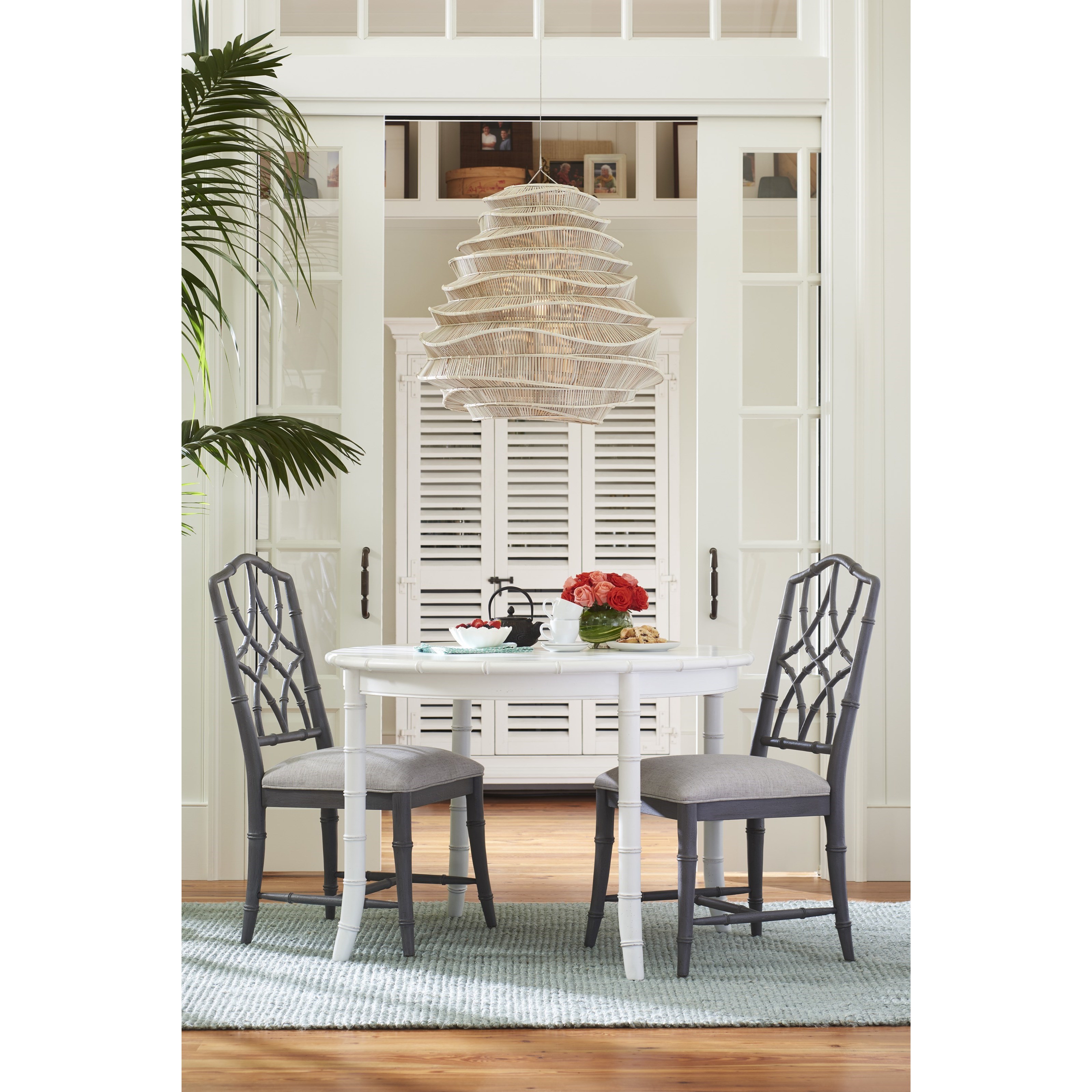 Paula Deen By Universal Cottage 795b624 Rta Keeping Room Upholstered Chair With Intricate Chair Back Design Corner Furniture Dining Side Chairs