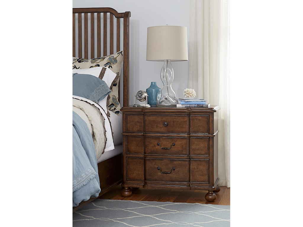 Paula Deen By Universal Dogwood Nightstand With Outlet Howell