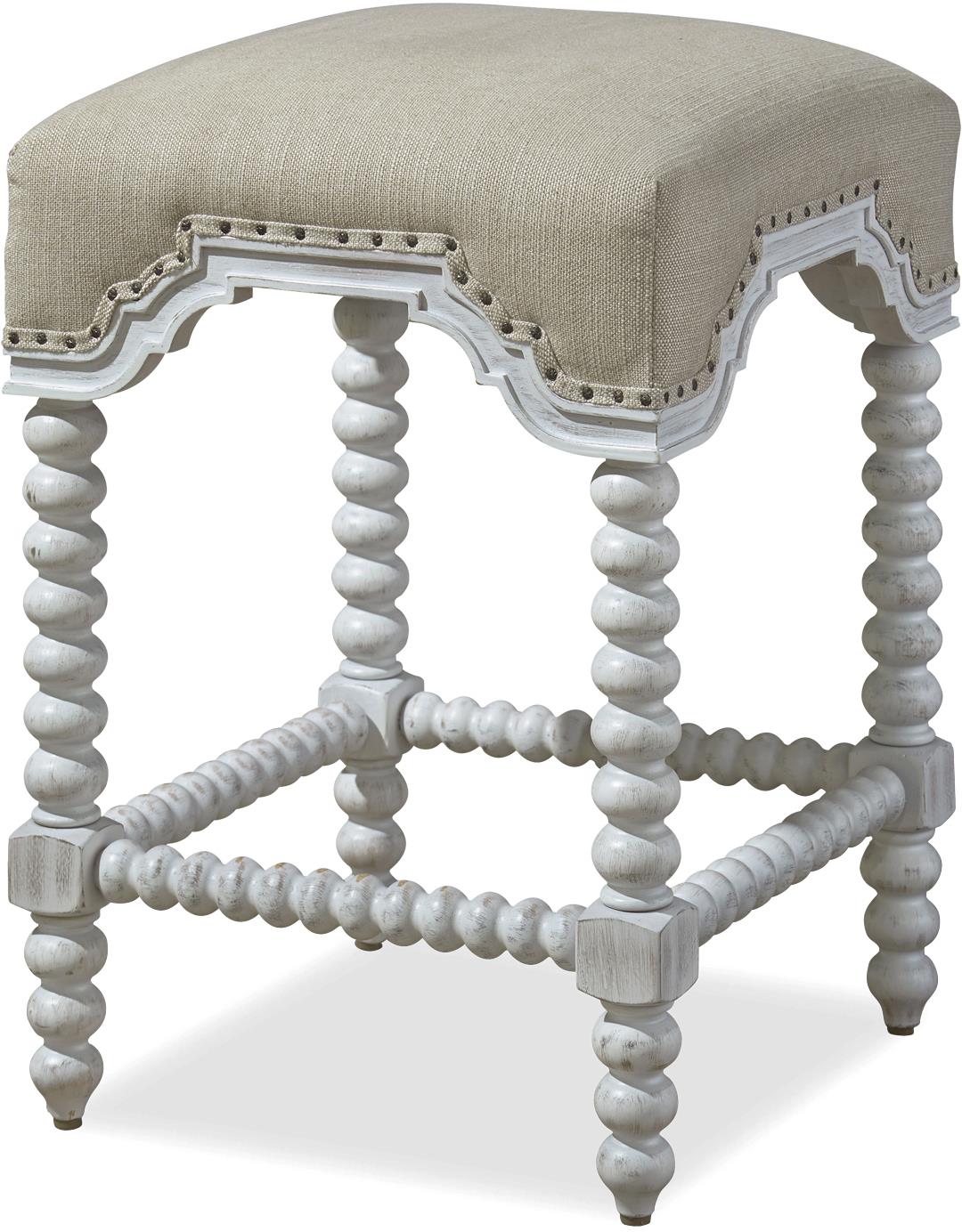 Paula Deen By Universal Dogwood Kitchen Stool With Bobbin Legs