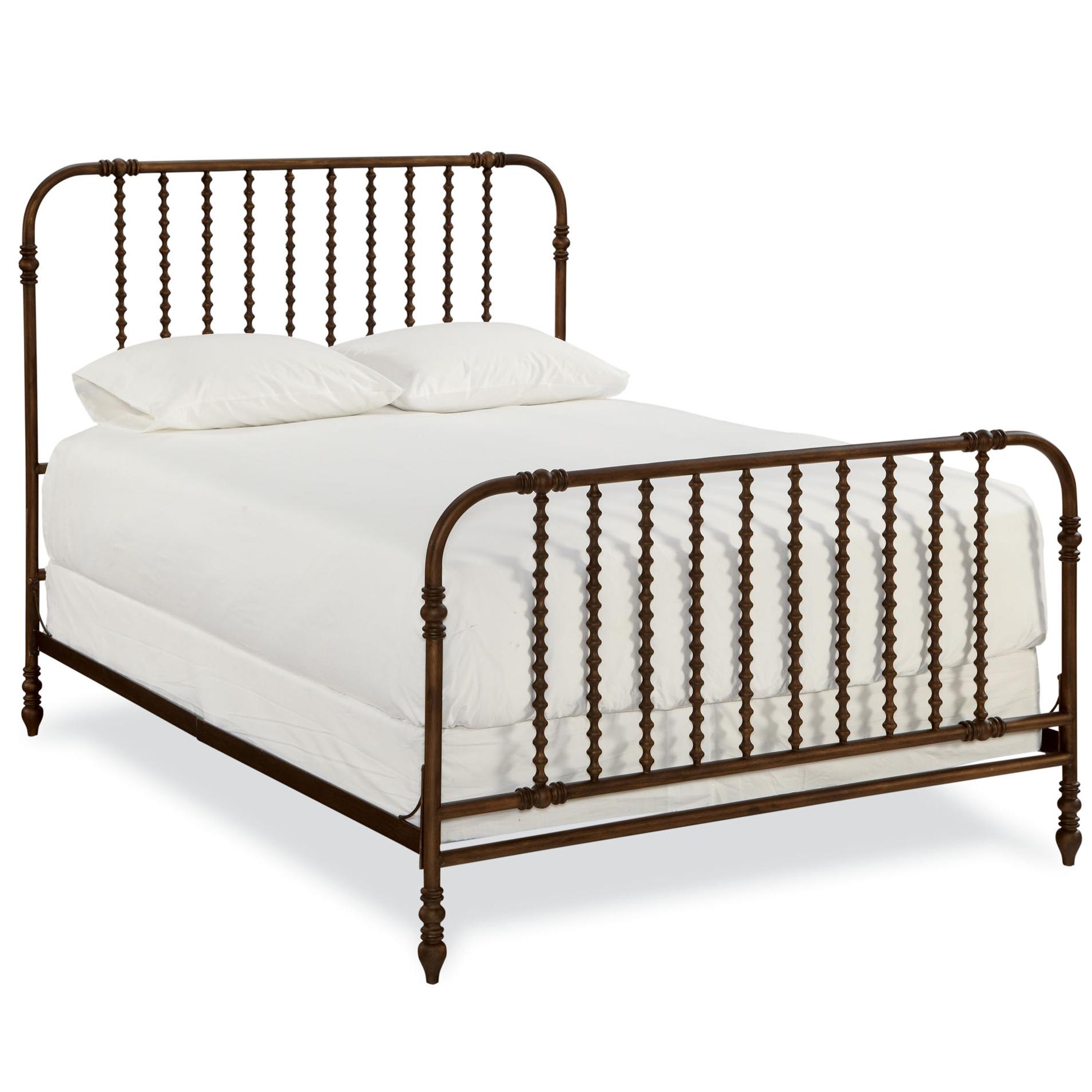 Paula Deen By Universal River House The Guest Room Queen Size Bed With Metal Spool Frame Sprintz Furniture Panel Beds