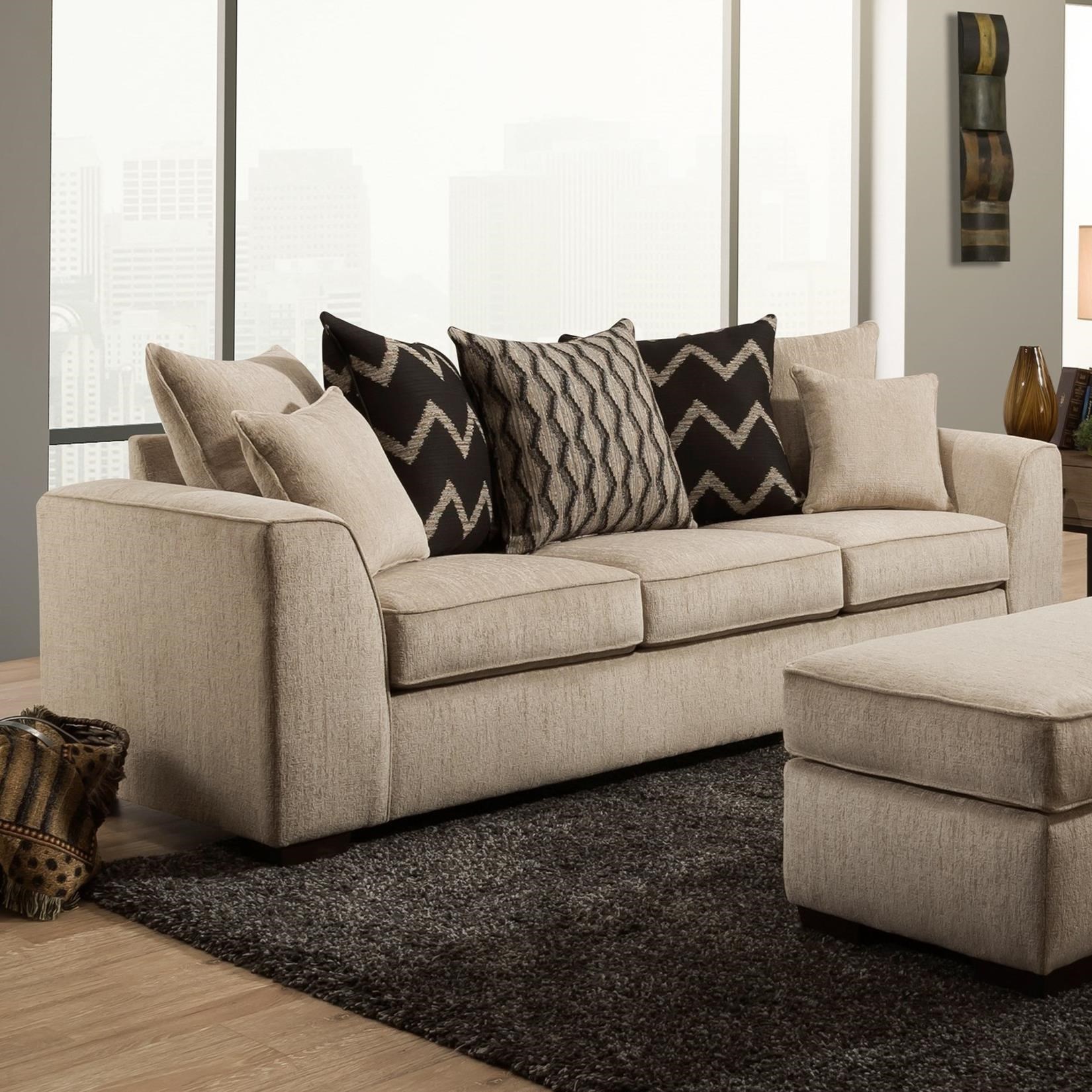 Peak Living 2600 Casual Sofa With Pillow Back Darvin Furniture