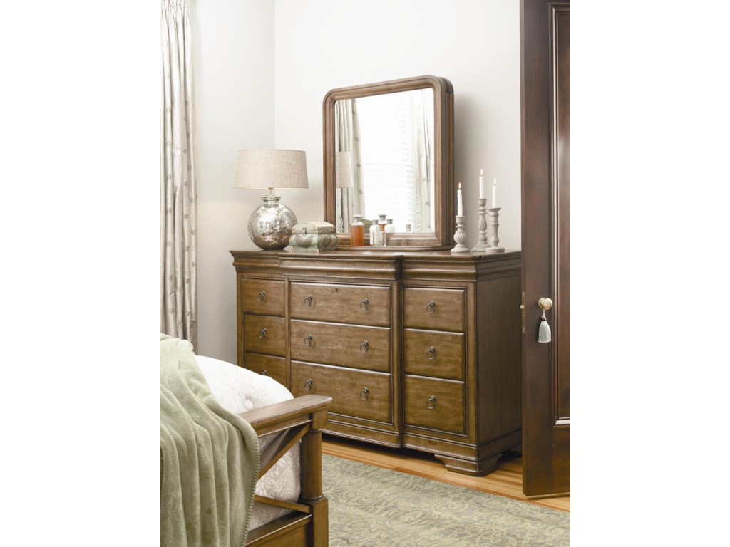 Universal New LouDresser and Storage Mirror Combo