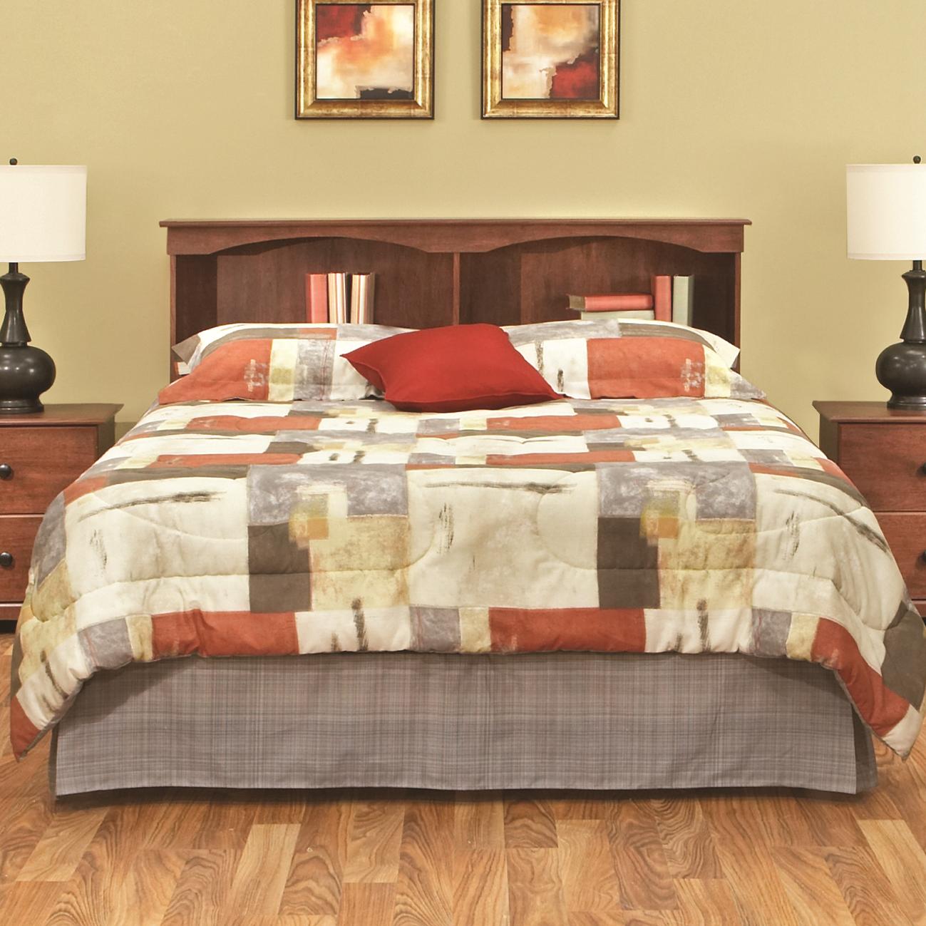 Perdue 11000 Series Full/Queen Casual Cinnamon Bookcase Headboard 