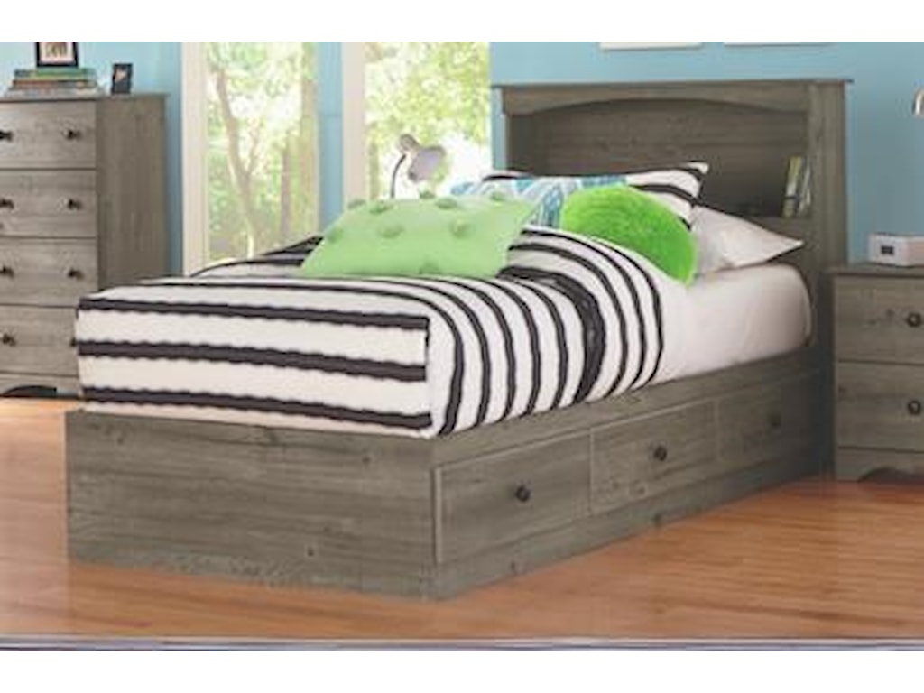 Perdue Series Twin Storage Bed Base Sam Levitz Furniture Captain S Beds