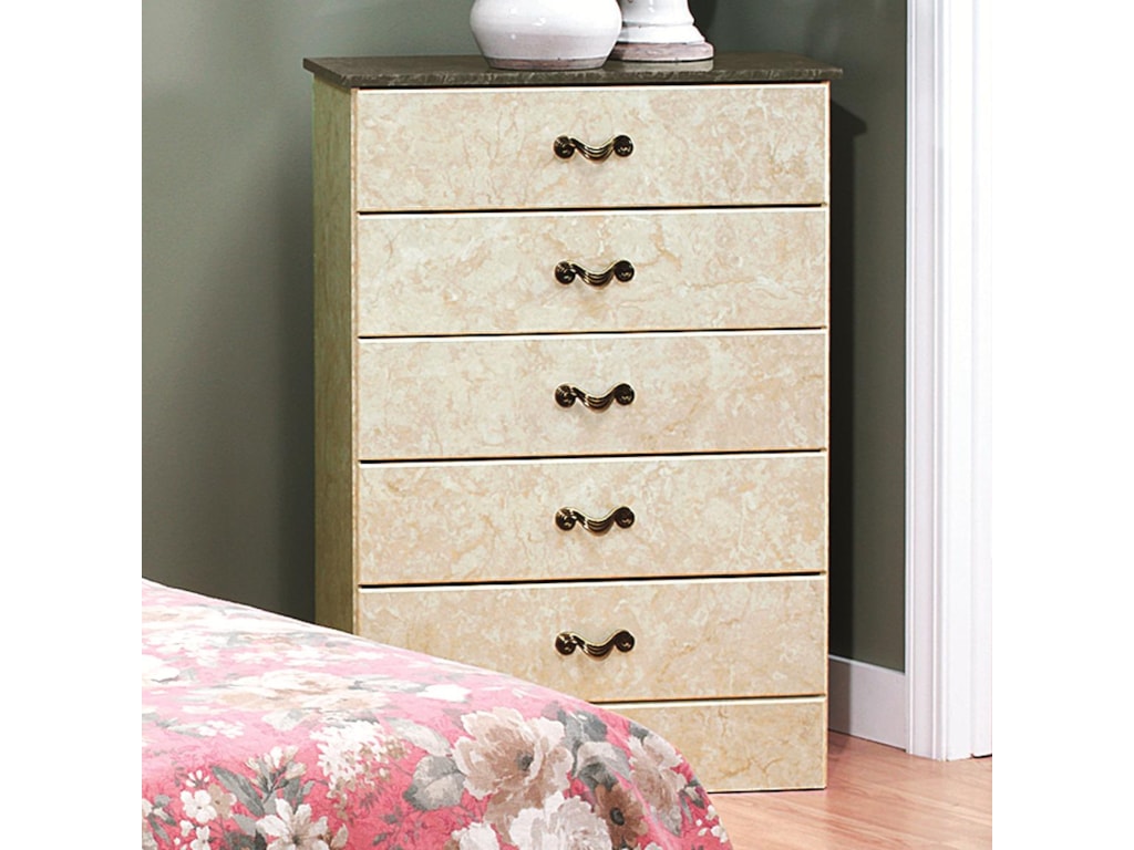 Perdue Sicilian Marble5-Drawer Chest