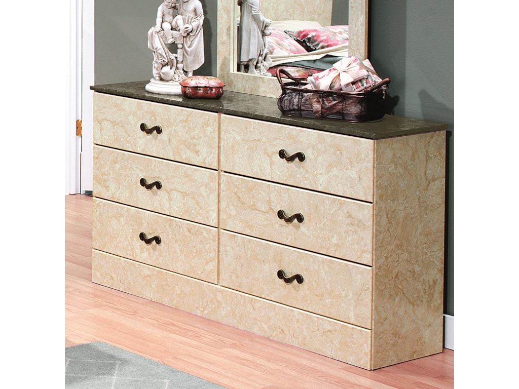 Perdue Sicilian Marble6-Drawer Dresser