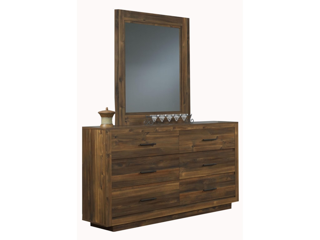 Perdue Cypress GroveDresser and Mirror Set