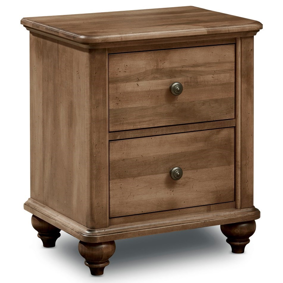 Perfectbalance By Durham Furniture Millcroft Night Stand With Power Strip Reid S Furniture Night Stands