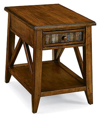 Peters Revington Creekside 1 Drawer Chairside Table With Stone