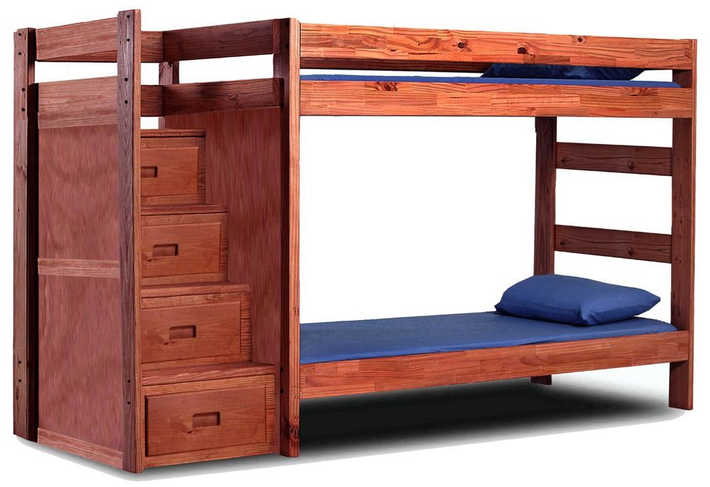 pine bunk beds