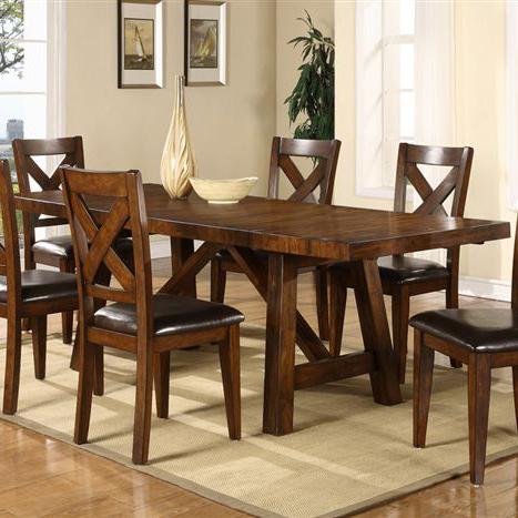 Porter International Designs Montreal Wooden Trestle Base Dining