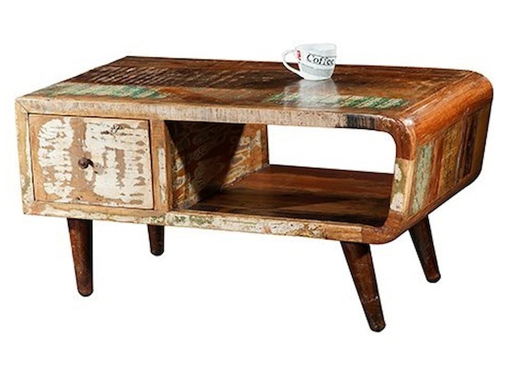 Porter International Designs Route 66 Reclaimed Wood Coffee Table Route 66 Reclaimed Wood Coffee Table By Porter International Designs