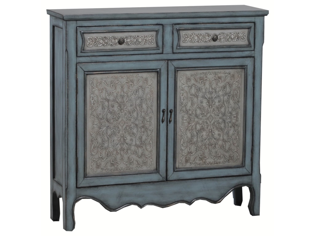 Powell Accent Furniture Antique Blue & White Console Westrich Accent Furniture Antique Blue & White Console by Powell - Powell Accent Furniture Antique Blue & White Console Westrich