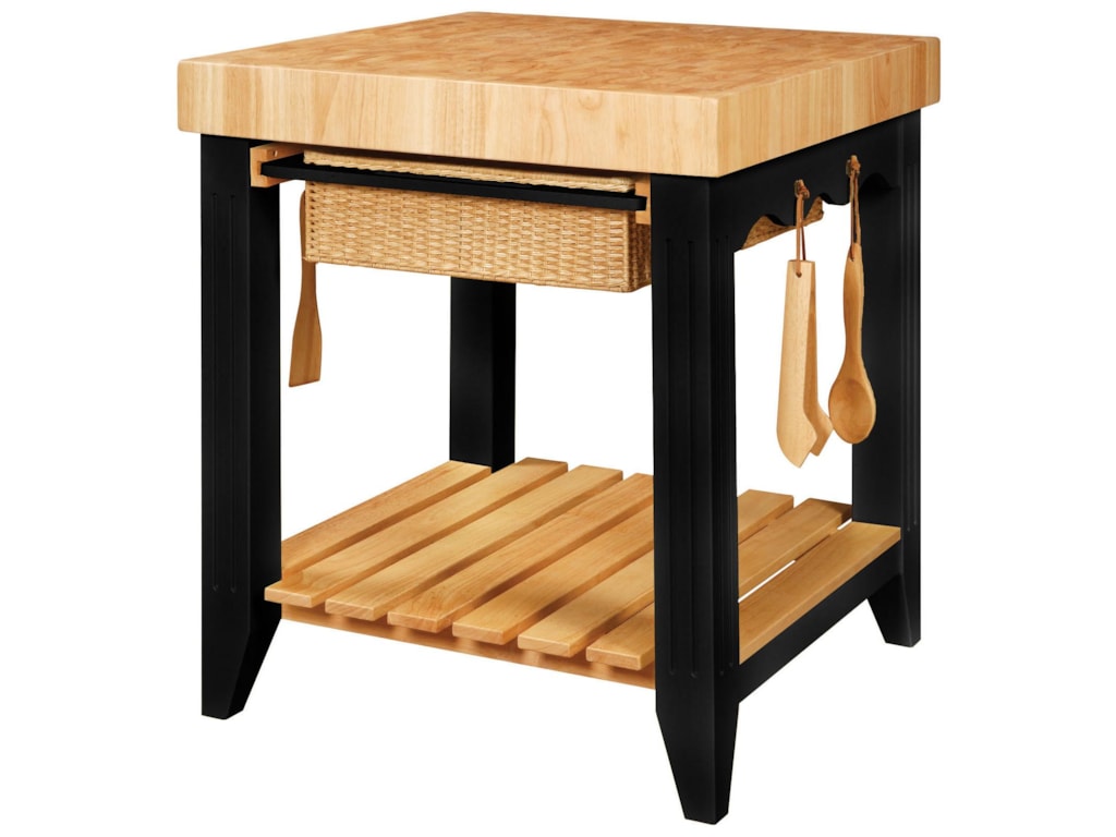 Powell Color StoryButcher Block Kitchen Island