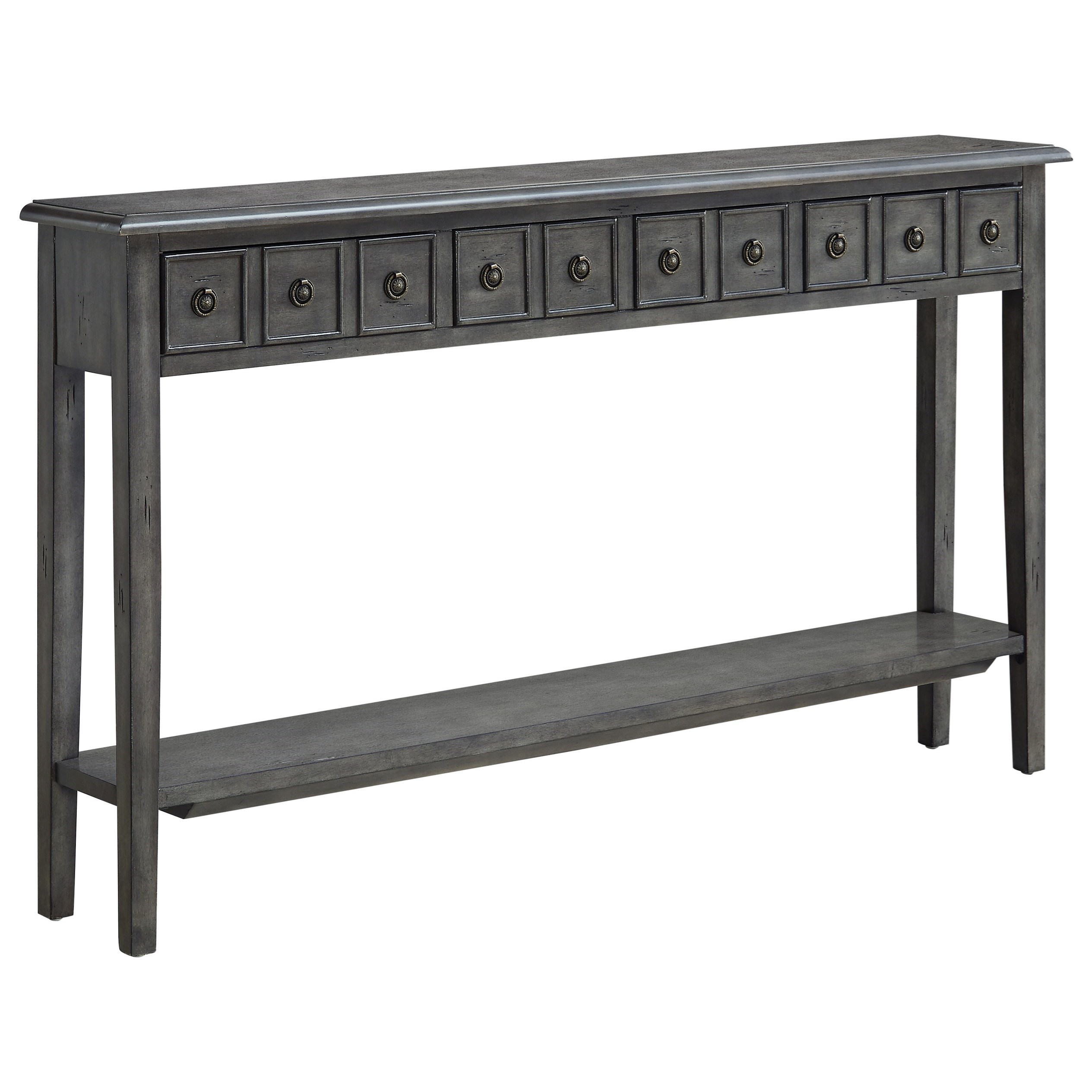 Powell Daisy 16a8213g Transitional Console Table With 4 Drawers