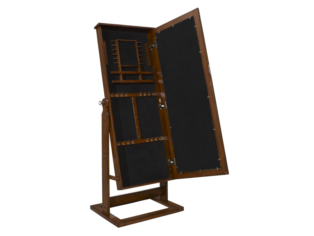 Powell Jewelry Armoire Walnut Cheval Jewelry Wardrobe Wayside Furniture Jewelry Armoires
